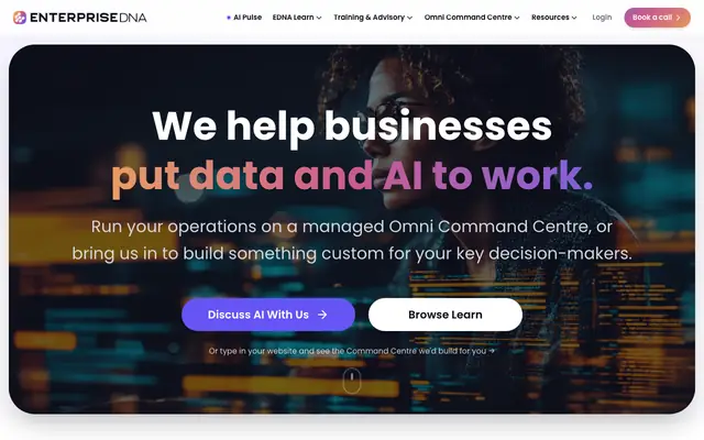 Screenshot of the enterprisedna.co homepage